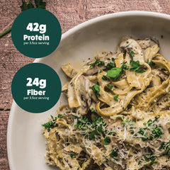 Explore Cuisine noodles close-up, gluten-free and vegan-friendly pasta texture.