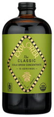 Explorer Cold Brew Classic concentrate bottle front showing 32 oz size for at-home brewing.