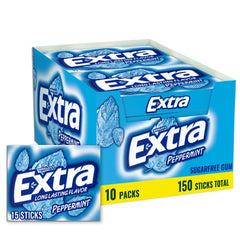 Extra Peppermint Gum bulk packaging shown for bulk gifting and sharing