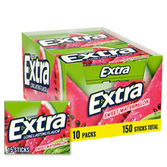 EXTRA Sugar Free Watermelon gum bulk packaging for sharing and freshness.