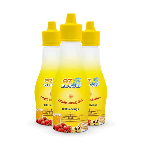EZ-Sweetz 2oz bottle pour showing convenient zero-calorie sweetness.