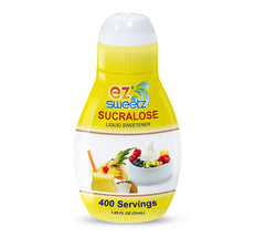EZ-Sweetz two-pack bottles on countertop for everyday sugar-free sweetness.