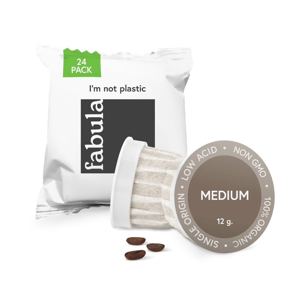Fabula organic coffee pods for Keurig deliver a smooth, low-acid brew.