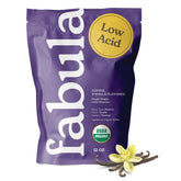 Fabula vanilla flavored organic coffee pack with fresh aroma for a smooth low-acid cup