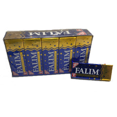 Falim mastic flavored sugarfree gum display of 100 pieces for quick refreshment