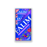 Falim Plain Gum Forrest Fruits pack view showing 100 pieces for sharing