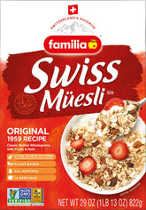 Familia Swiss Muesli original packaging in eco-friendly box.