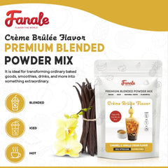Fanale Creme Brulee resealable bag emphasizes freshness and convenient storage.