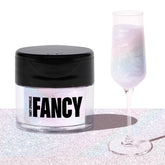 Fancy Sprinkles Moonstone glitter jar front adds sparkling desserts and drinks.