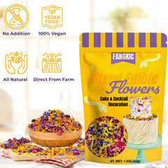 Fangkic calendula petals detail bright petals ideal for candy toppings and home spa crafts.