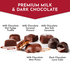 Fannie May Milk Chocolate Assortment – Hot Fudge Truffles melt-in-your-mouth dessert moments.