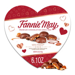 Fannie May Mini Pixies caramel pecan chocolates—bite-sized indulgence for gifting
