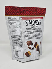Fannie May S'mores Snack Mix contents reveal grahams and marshmallows with milk chocolate