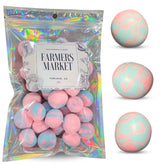 Farmers Market Cotton Candy Taffy blue and pink swirl highlights vibrant flavor.