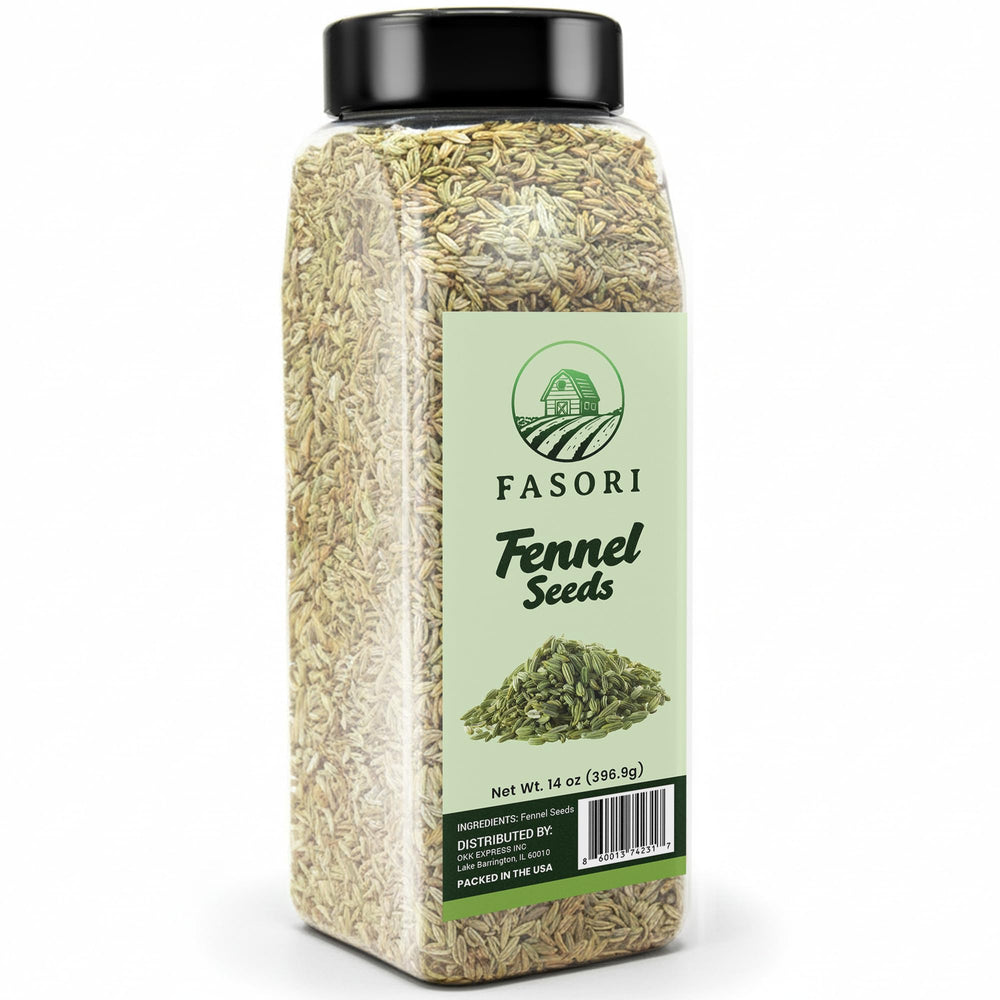 Fasori fennel seeds whole 14oz pack ready for everyday cooking.