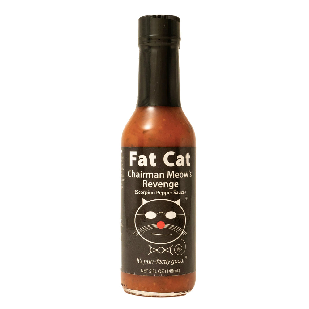 Fat Cat Chairman Meow's Revenge bottle pours for a fiery dinner