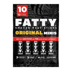 FATTY mini meat sticks original 1oz pack for on-the-go protein