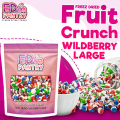 FD Pantry freeze-dried candy texture close-up showcases light crunch and intensified berry flavors.