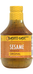 Feast From The East sesame dressing bottle front, gluten-free option
