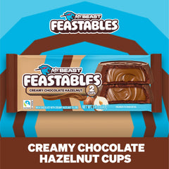 Feastables Hazelnut Cups snack-ready for on-the-go moments.