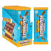 Feastables MrBeast caramel bar pack ready to share