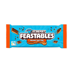 Feastables MrBeast king-size bar in packaging highlights shareable indulgence.