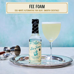 Fee Brothers Fee Foam in a shaker delivering a silky foam finish.