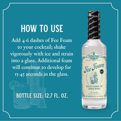 Fee Brothers Fee Foam vegan-friendly option adds foam to vegan cocktails