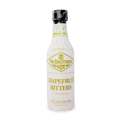 Fee Brothers Grapefruit Bitters bottle pours to add citrus depth for balanced cocktails.