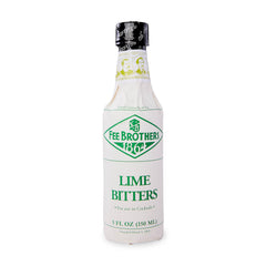 Fee Brothers Lime Cocktail Bitters bottle front showing lime aroma for cocktails