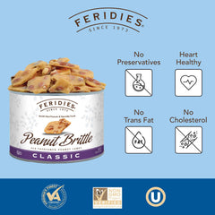 FERIDIES crunchy-brittle-closeup highlights crisp texture ideal for snacking and dessert toppings.