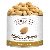 FERIDIES extra large Virginia peanuts can front, premium snack presentation for gifting.