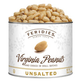 FERIDIES unsalted Virginia peanuts in a tin showcase pure, salt-free flavor