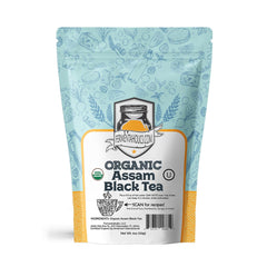 Fermentaholics Assam Black Tea loose leaf in a bowl for rich hot tea
