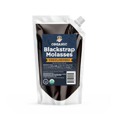 Fermentaholics Blackstrap Molasses spout pour enables precise measuring for recipes.