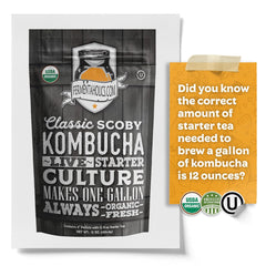 Fermentaholics strong mature starter tea liquid with robust color for a gallon brew.