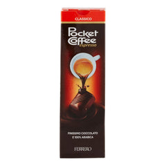 Ferrero Pocket Coffee five-chocolates-per-pack open-pack for quick desk breaks.