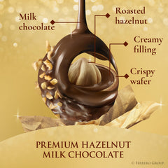 Ferrero Rocher crispy wafer crust adds delicate bite