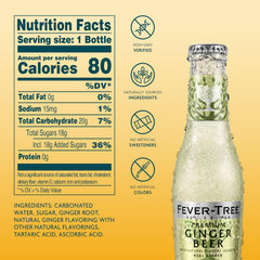 Fever-Tree Ginger Beer ingredients close-up, showcasing three gingers for depth.