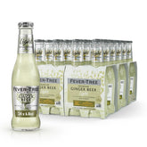 Fever-Tree Light Ginger Beer bottle front showing a crisp, lower-calorie refreshment.