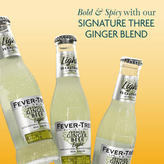 Fever-Tree Light Ginger Beer ingredients close-up showing naturally sourced flavors.
