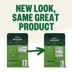 FGO packaging variations illustrate different pack designs for nettle tea.