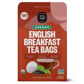 FGO Organic English Breakfast tea bags for a bold morning start