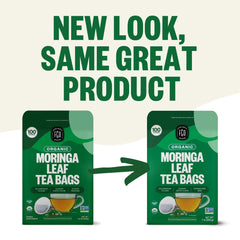 FGO Organic Moringa Tea Abaca hemp paper bags support plastic-free packaging.