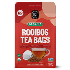 FGO Organic Rooibos Tea tea bags offer caffeine-free, easy brewing for anytime