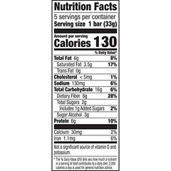 Fiber One Caramel Nut Bar with chocolate coating close-up