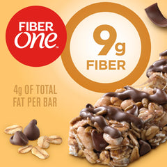 Fiber One Chewy Bars chocolate chips closeup highlighting chewy texture for a satisfying bite
