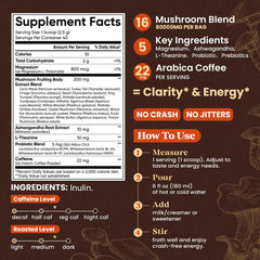 Fidus mushroom coffee cup steaming, ready for a calm, energized morning