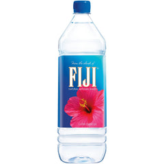 FIJI Water 1.5L bottle front view highlighting natural artesian sourcing for refreshing hydration.