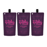 Filthy Food Black Cherry Syrup bottle front, showcasing premium amareno cherries for cocktails